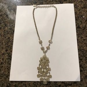 Silver choker necklace